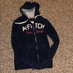 Navy zip up sweatshirt